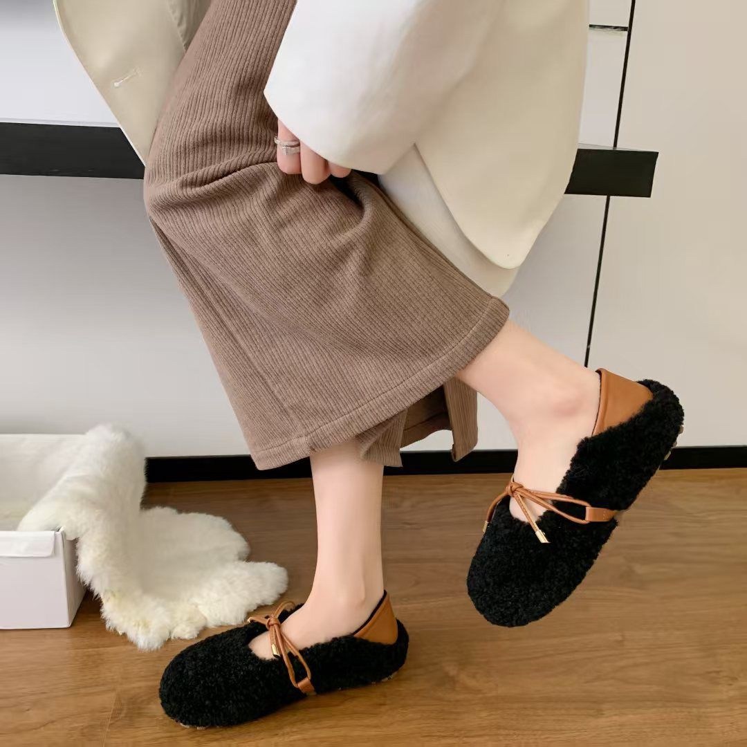 меховая ,, теплая,женские меховые тапочки,меховые лоферы