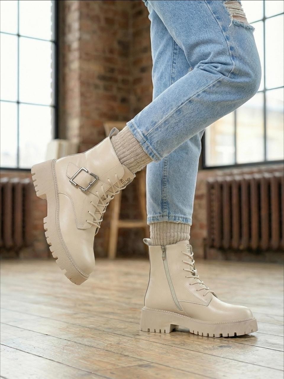 ботинки женские,,ботинки бежевые женские весна,ботинки берцы беж,бежевые ботинки