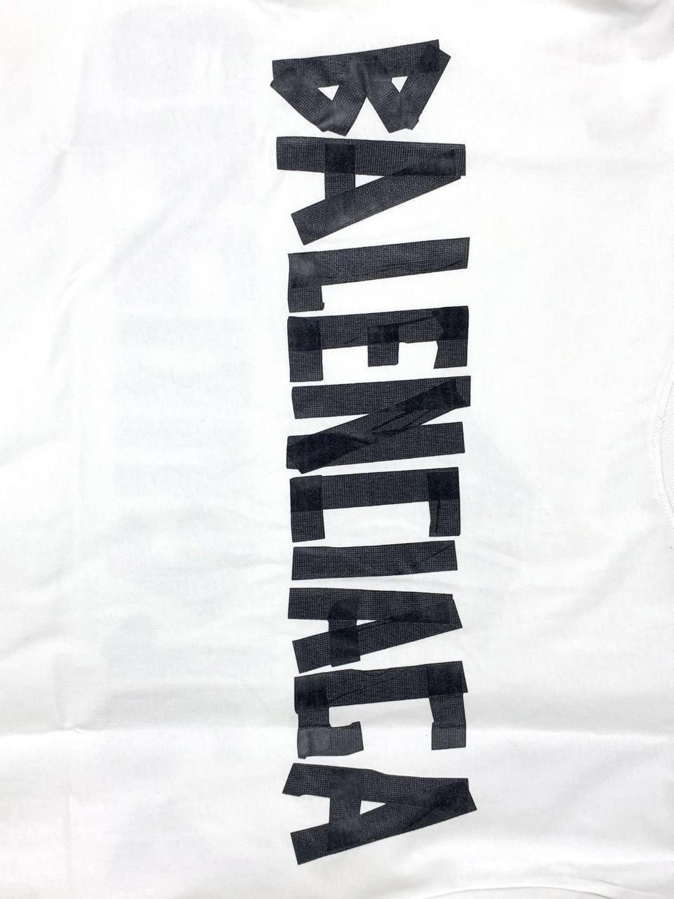 футболка с коротким рукавом в стиле balenciaga,balenciaga футболка,белая футболка balenciaga,футболка balenciaga copy 1:1 из хлопка,женская футболка balenciaga