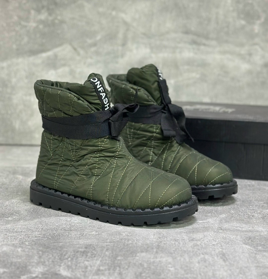 дутики женские,дутики,,дутики prada нейлоновые зимние зеленые,дутики женские зимние