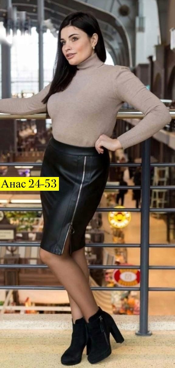 юбка эко кожа,юбка кожаная,юбка из экокожи,верх с кожаной юбкой на 48 размер,юбка из эко кожи