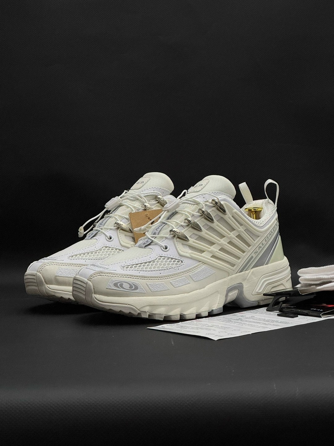 кроссовки salomon acs pros цвет white vanilla ice & lunar rock,кроссовки salomon acs pros,кроссовки salomon acs pro advanced,кроссовки salomon,кроссовки ice acs pro белого цвета с ванилью salomon