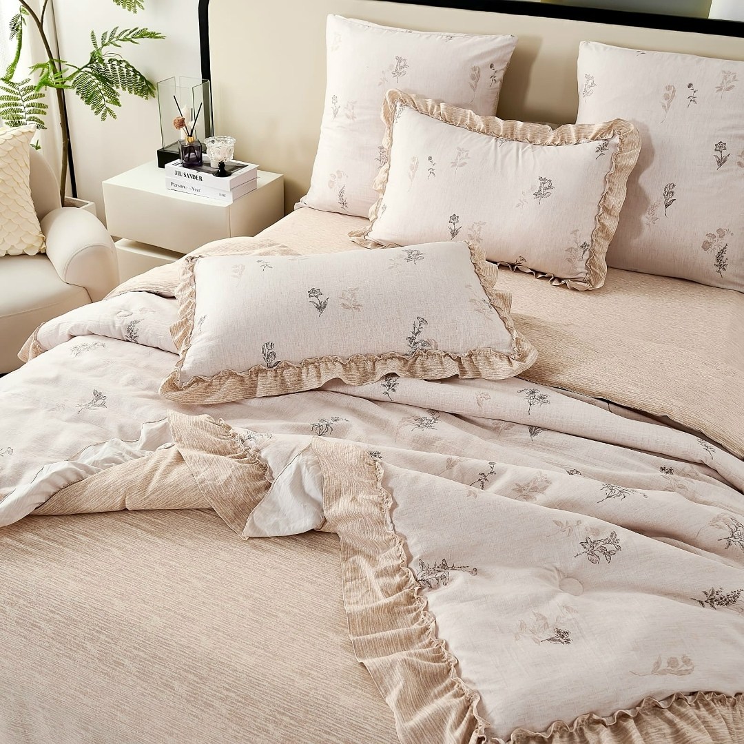 ребека (беж) покрывало 220х240,покрывала для спальни,покрывало комплект,покрывало в спальню,покрывала