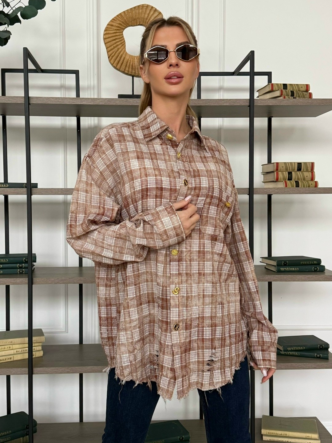 рубашка оверсайз в клетку хлопок pahomova oksana,рубашка женская оверсайз в клетку,рубашка женская в клетку,рубашка в клетку оверсайз летняя esstobee,рубашка оверсайз в клетку теплая