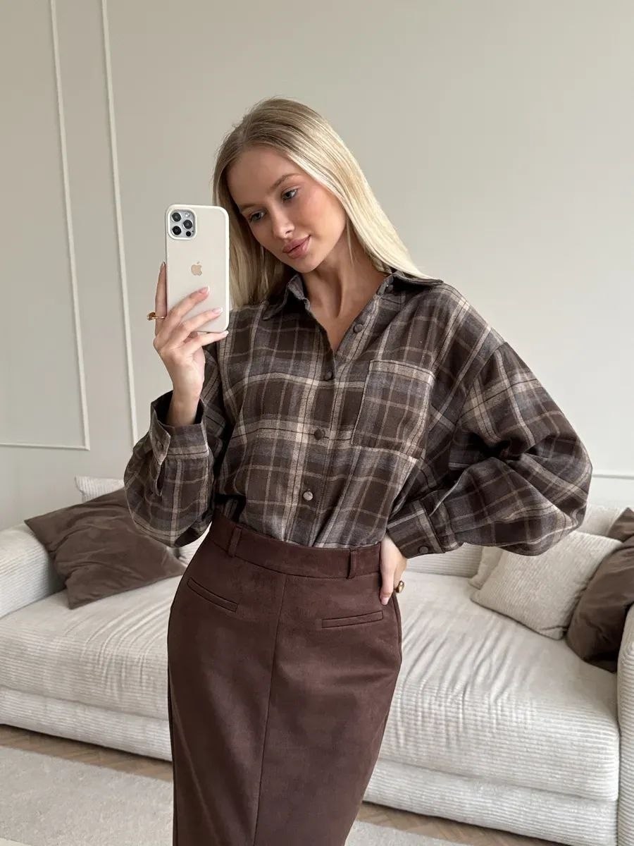 рубашка в клетку оверсайз удлиненная 2e_brand,женская рубашка в клетку,клетчатая рубашка,клетчатая рубашка женская теплая c&h style,женская клетчатая рубашка