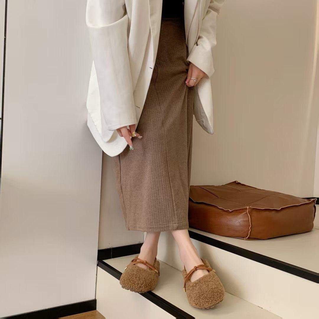 меховая ,, теплая,женские меховые тапочки,меховые лоферы