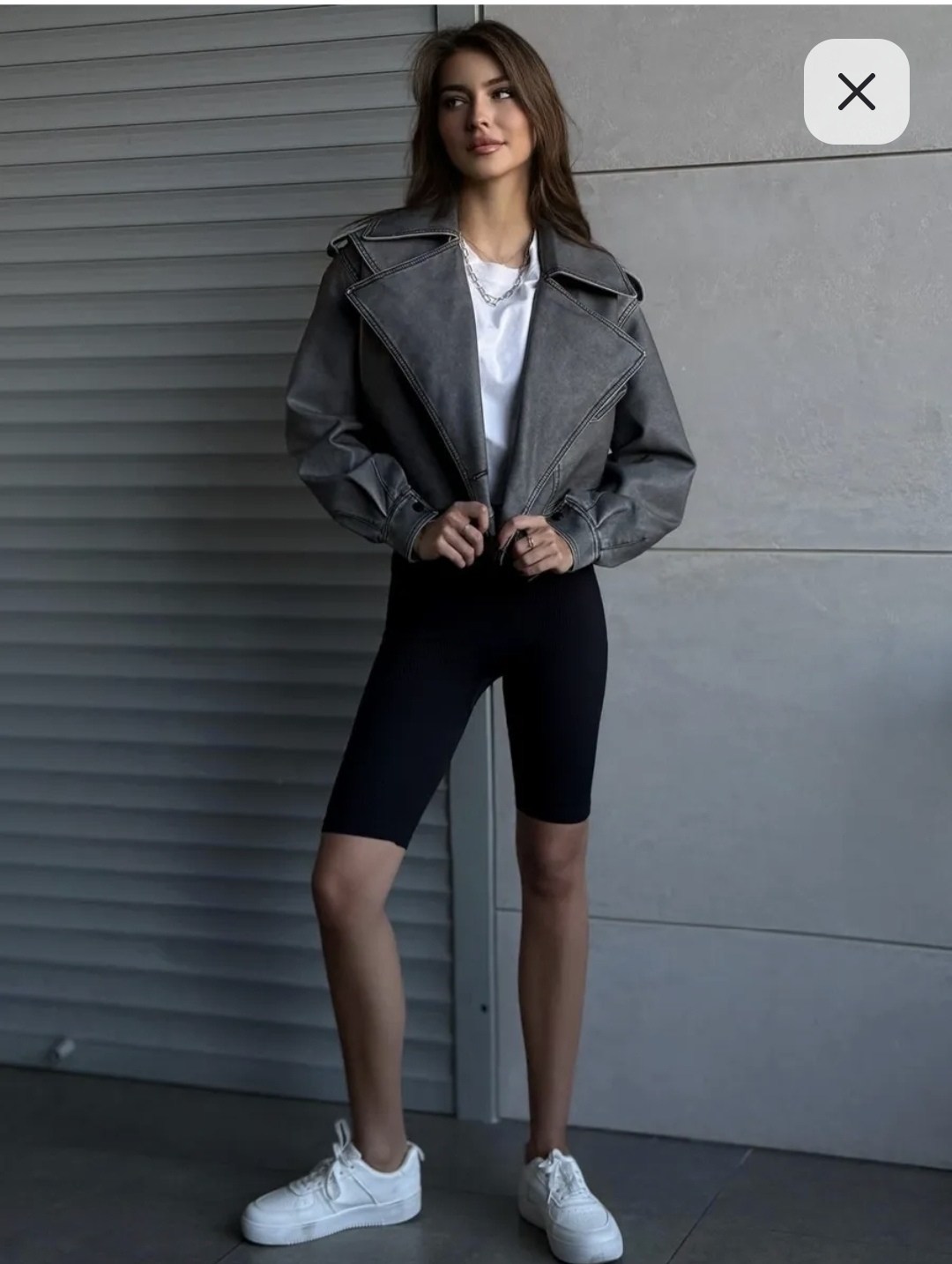 косуха куртка,кожаная куртка косуха женская,кожаная куртка косуха,косуха куртка укороченная кожаная базовая,косуха серая винтажная куртка кожаная оверсайз aftfbasic