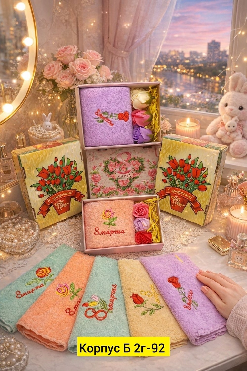подарочный набор на 8 марта полотенца,набор полотенец подарочный для женщин,набор полотенец 8 марта,полотенце 8 марта,подарочный набор для 8 марта