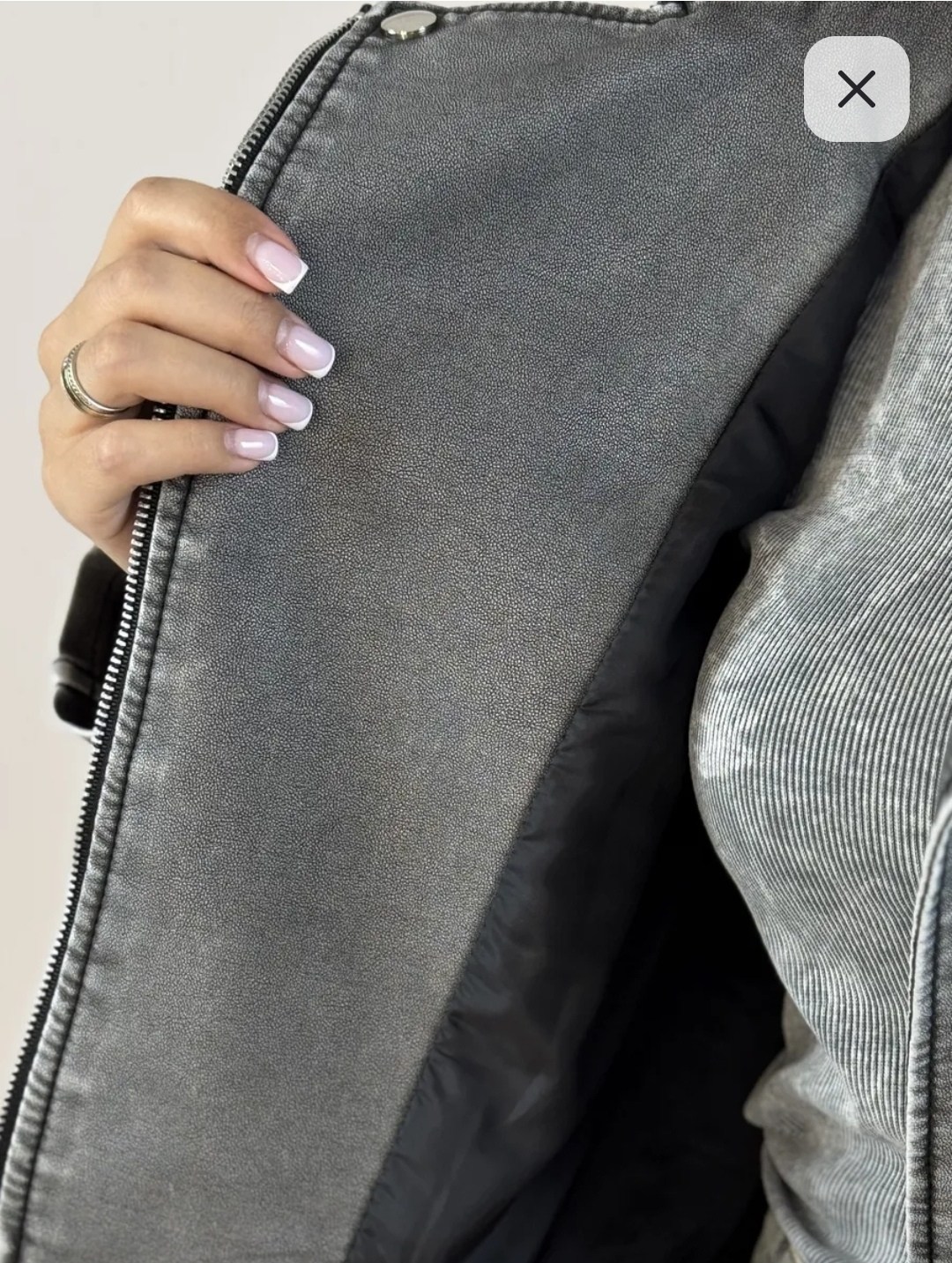 косуха куртка,кожаная куртка косуха женская,кожаная куртка косуха,косуха куртка укороченная кожаная базовая,косуха серая винтажная куртка кожаная оверсайз aftfbasic