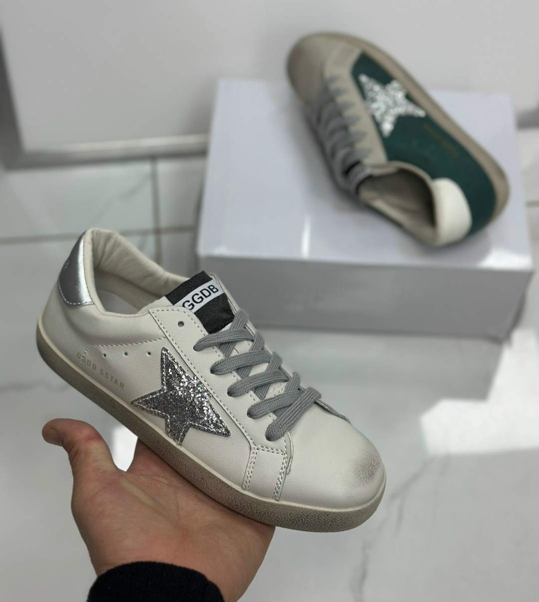 ,кожаные кеды golden goose superstar premium,кеды golden goose,кроссовки,golden goose