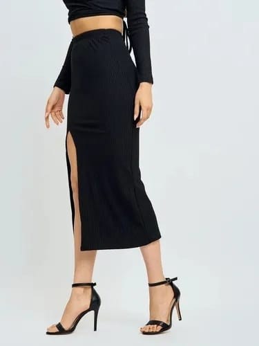 юбка,женская юбка,длинная юбка макси,юбка миди с разрезом karolina style,юбка миди с разрезом