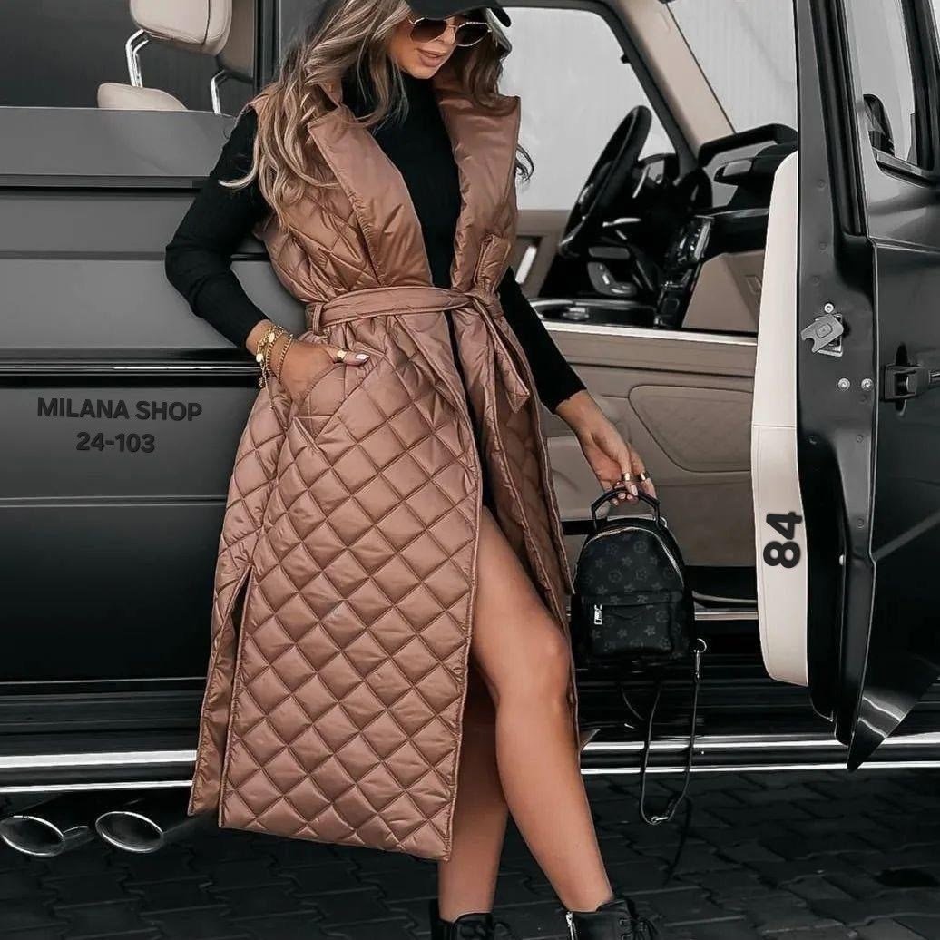 жилетка длинная женская,длинная жилетка,жилетка стеганая длинная,жилетка удлиненная,жилетка женская удлиненная