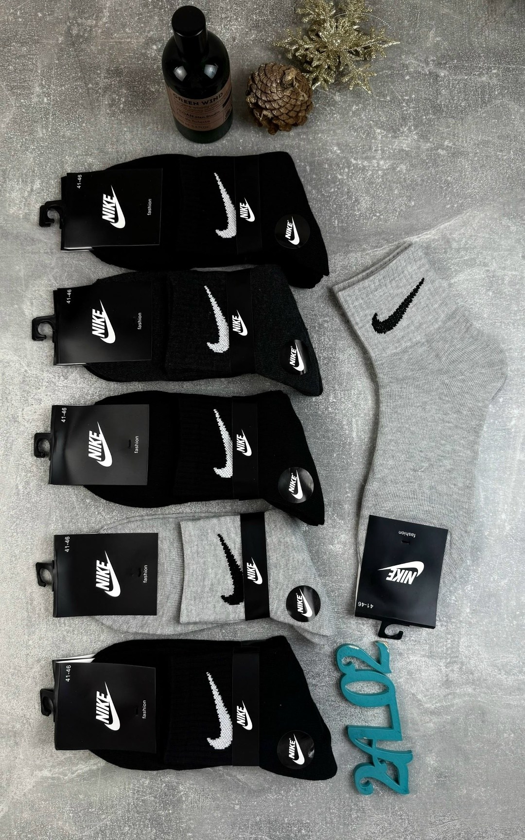 носки средние хлопковые набор 5 пар nike,носки мужские,носки мужские 10 пар nike,мужские носки спортивные,носки спортивные