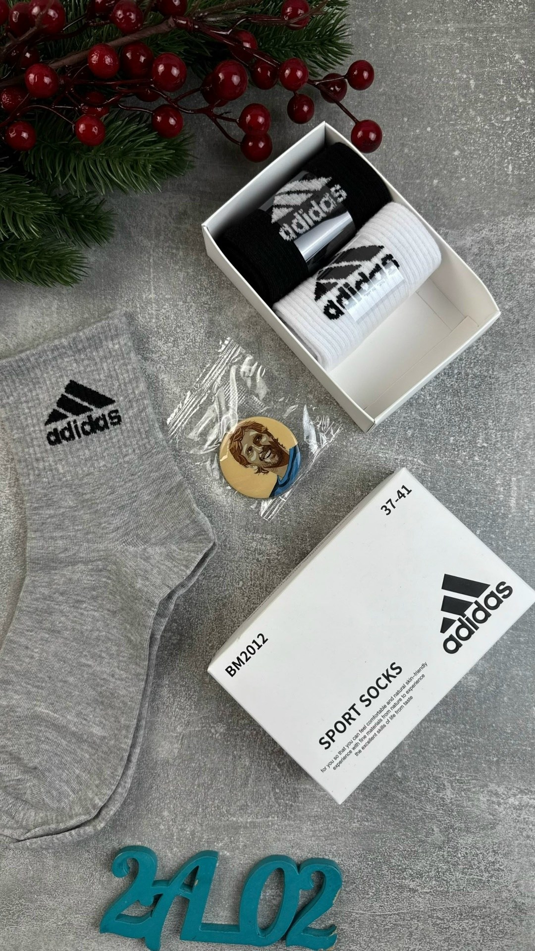 носки adidas,комплект носков adidas,набор носков adidas,носки адидас в синей коробке,носки адидас в коробке