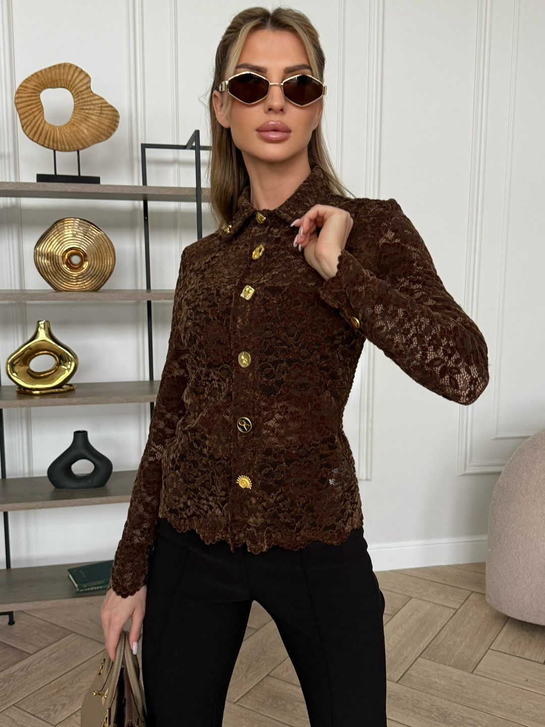 костюм sfilato коричневый,коричневая блузка,жакет твидовый,блузка женская,жакет