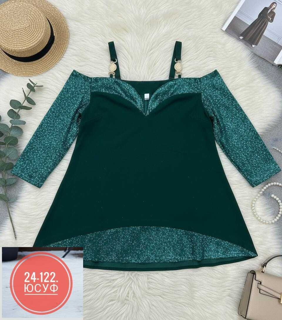 платье модный стиль,женская кофта ткань креп+пайетка,блузка стильная,блузка модная,кофта пайетки