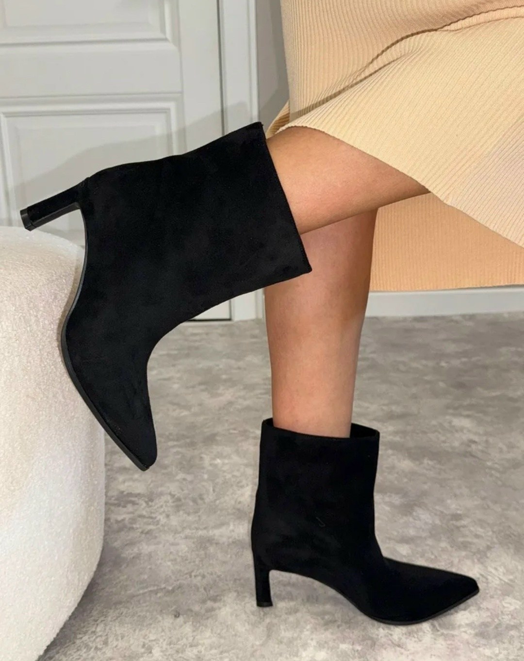 женские ботильоны с острым носком,высокие каблуки с острым носком женские ботильоны,ботильоны женские,сексуальные женские сапоги до середины голени на высоком каблуке с острым носком,модные туфли на в