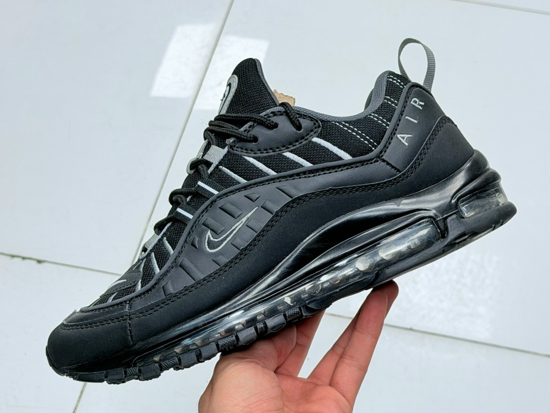 кроссовки,nike air max 98,nike air max,аир макс 98 черные,кроссовка мужской
