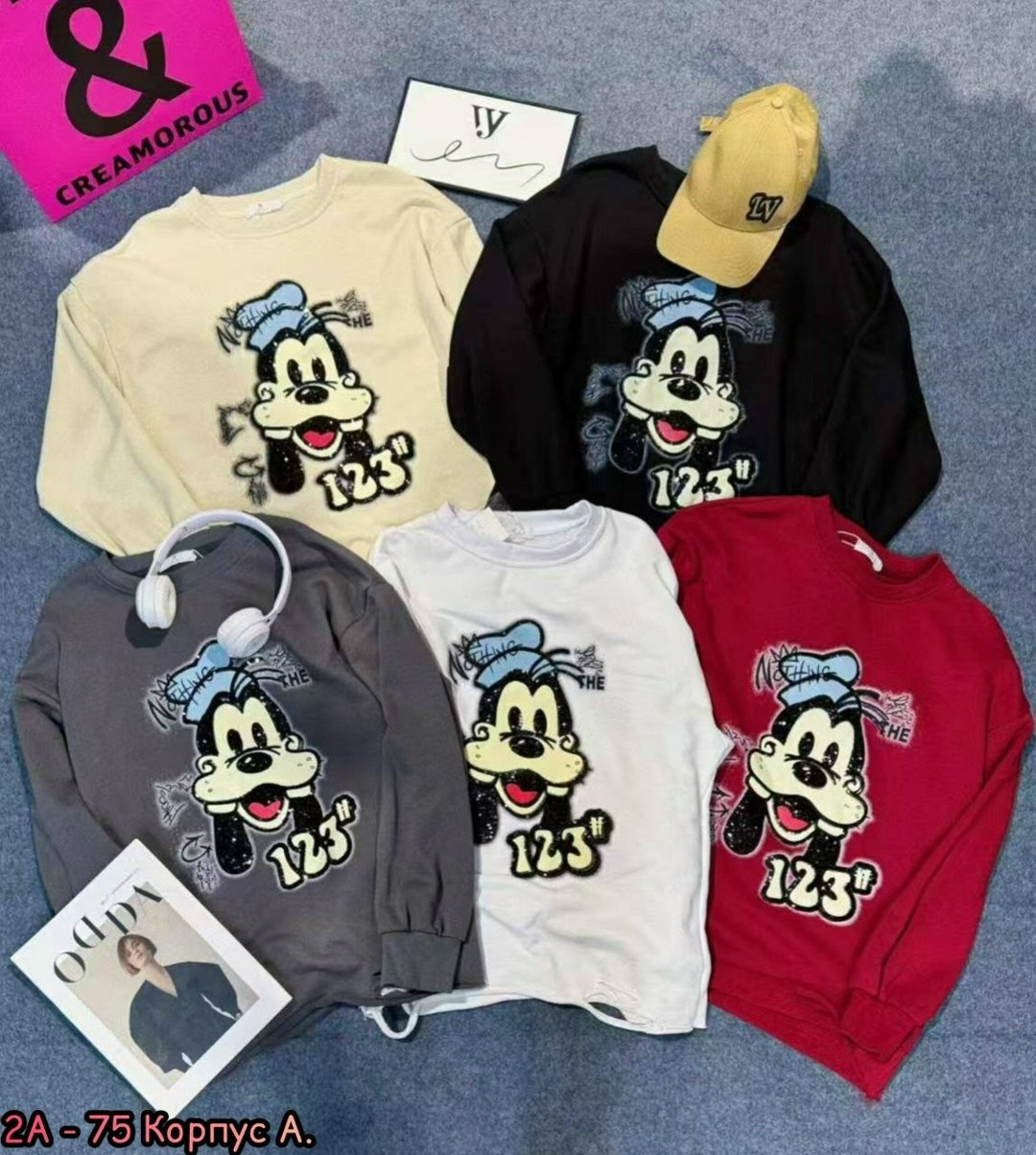 свитшот дисней,детский свитшот,свитшот женская,свитшот с микки маусом,свободный свитшот