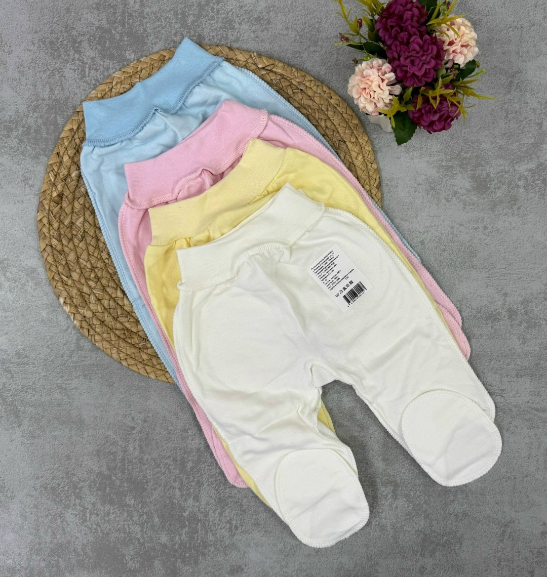 ползунки для новорожденного,ползунки,ползунки для новорожденных интерлок,ползунки на широкой резинке,ползунки лапушка