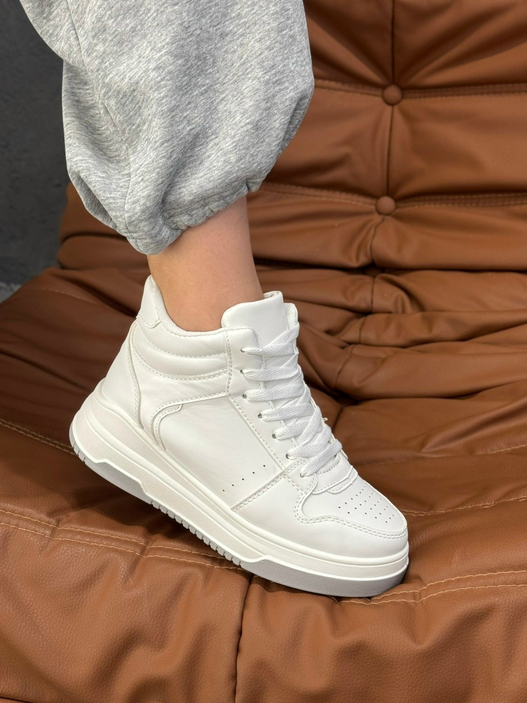 ,кроссовки женскиe,зимние кроссовки женские белые высокие,кроссовки женские зимние белые dim&art shop,кроссовки женские зимние