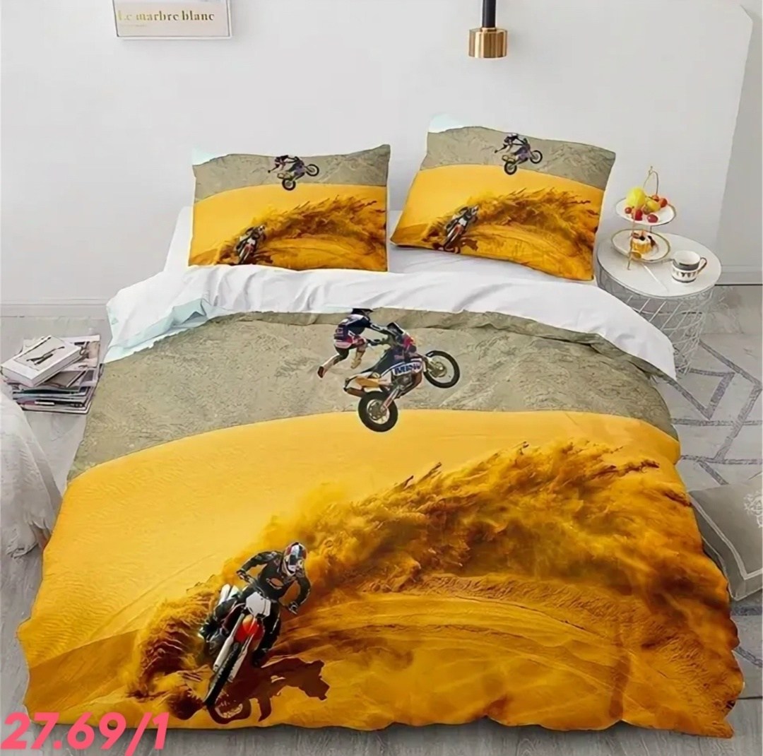комплект постельного белья,спорт постельное,постельное белье мотокросс,постельного белья,двуспальный комплект постельного белья