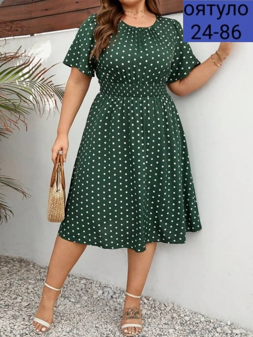 женское платье больших размеров,женское платье в горошек,платье большие размеры,летнее платье больших размеров,платье для полных