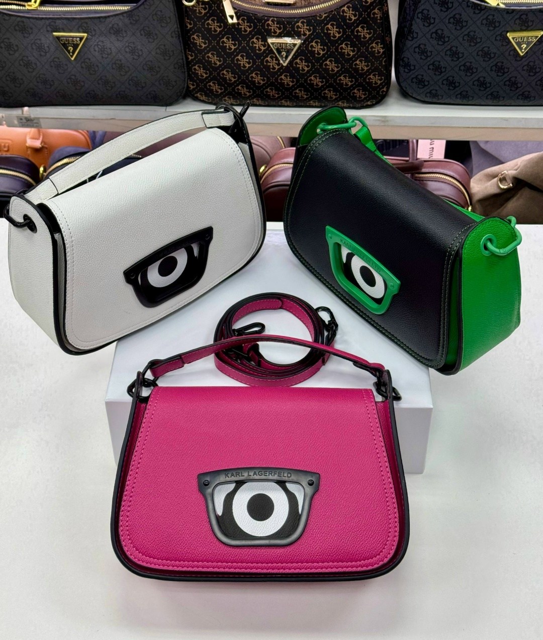 сумка karl lagerfeld,модная сумочка,сумка,сумка модная,сумка с глазами