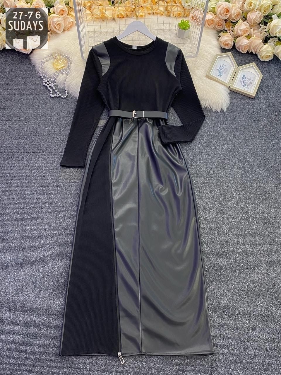 кожаная юбка миди,юбка кожаная миди с разрезом,кожаные юбки,юбка,стильное платье