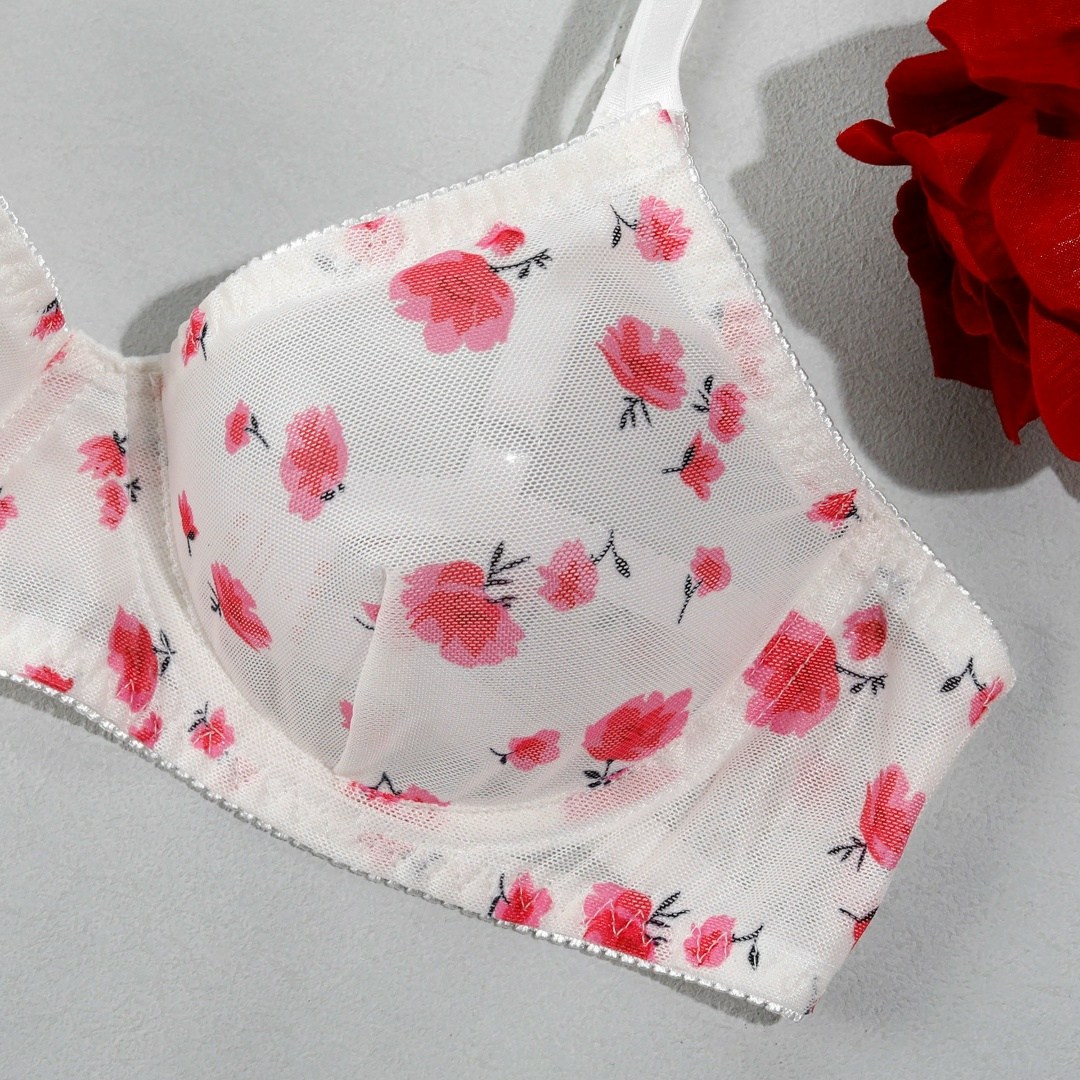 комплект нижнего белья женский,комплект нижнего белья,женское нижнее белье с цветочным принтом,нижнее белье женское сексуальное,соблазнительные трусики