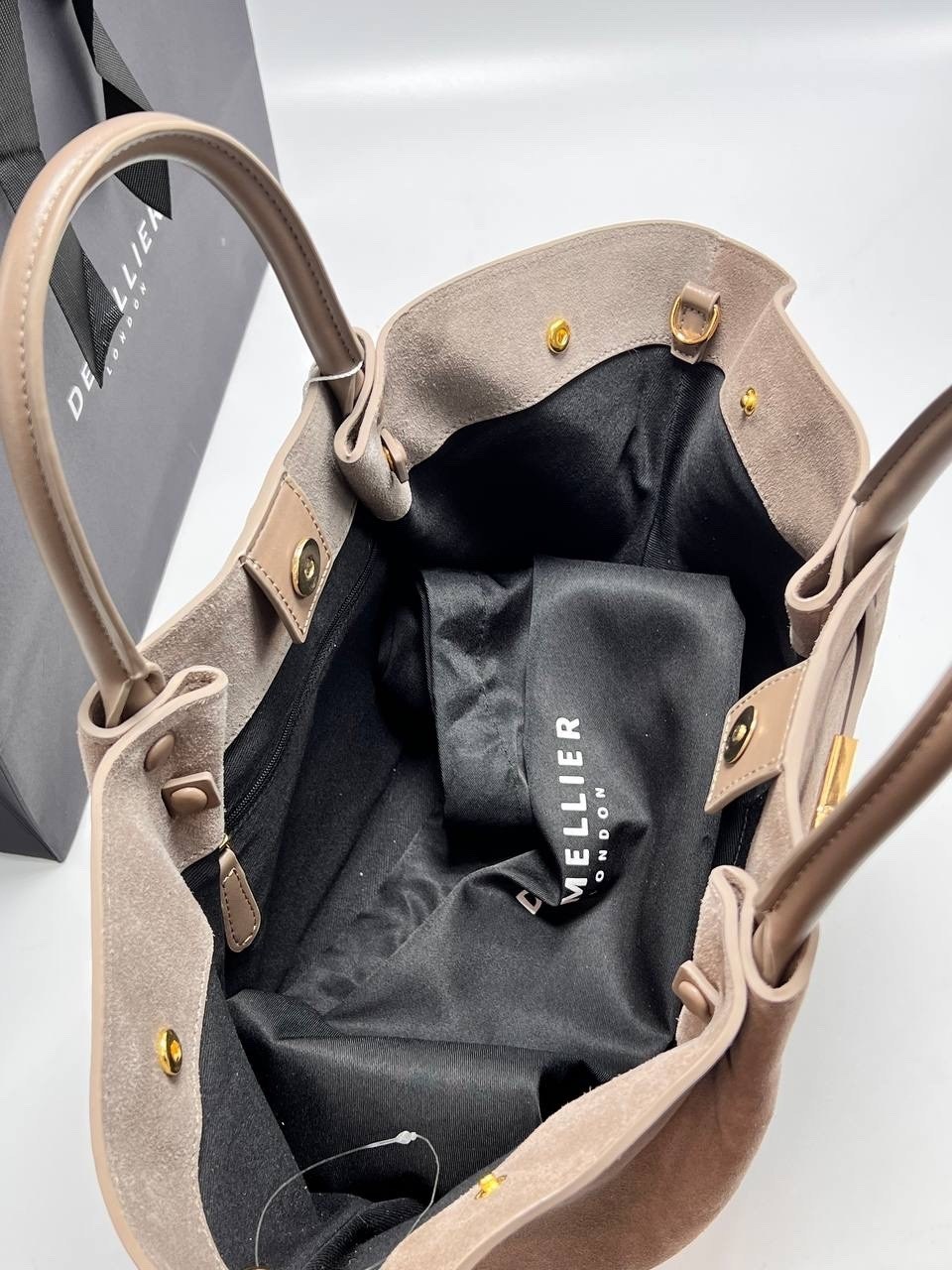 сумка demellier 56-30-34 натуральная замша большой размер,сумка замшевая,сумка demellier из натуральной замши,коричневая замшевая сумка,сумка demellier натуральная замша