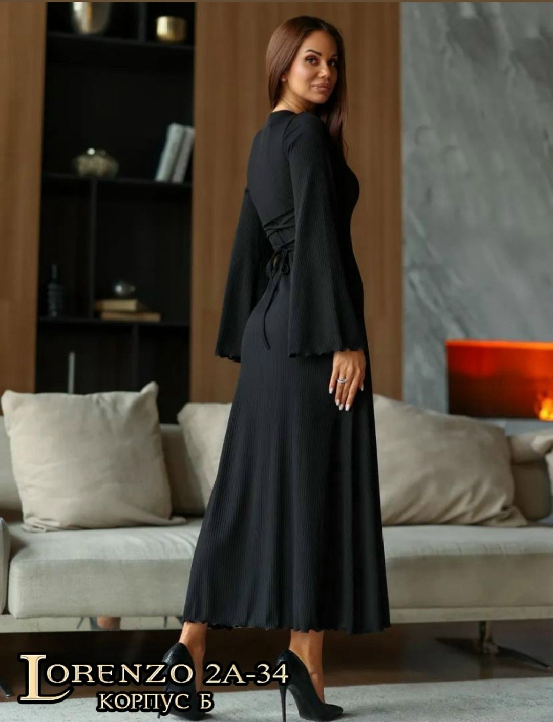 приталенное платье,платье,платье женские,платье лапша,платье черное