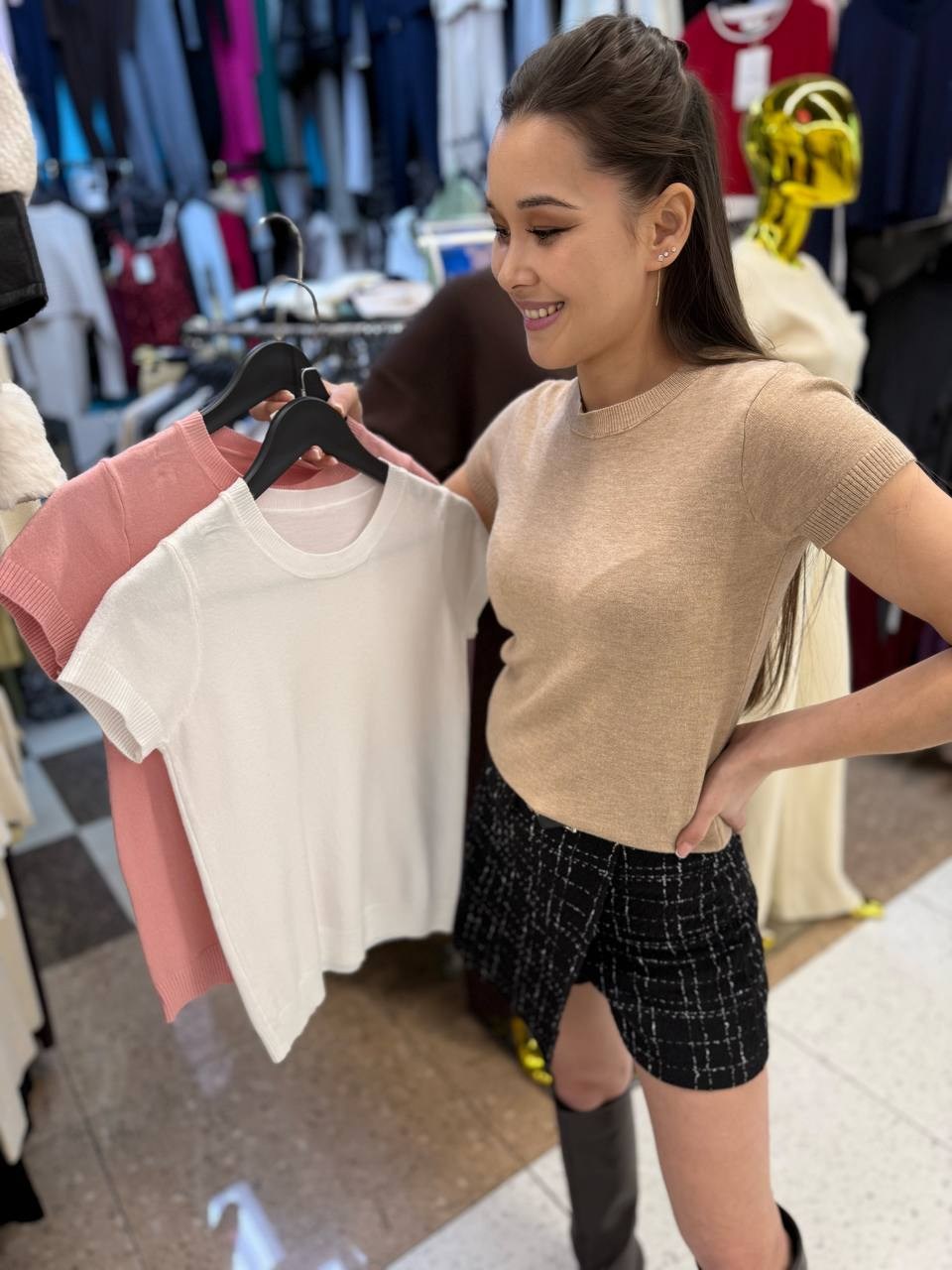 кофта женская,свитер пуловер,джемпер,джемпер с короткий рукавом,джемпер кашемировый