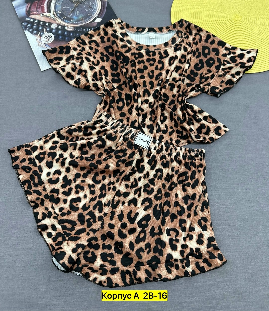 пижама женская с шортами леопард,женская пижама,пижама с шортами леопардовый,пижама леопард,домашняя одежда пижама