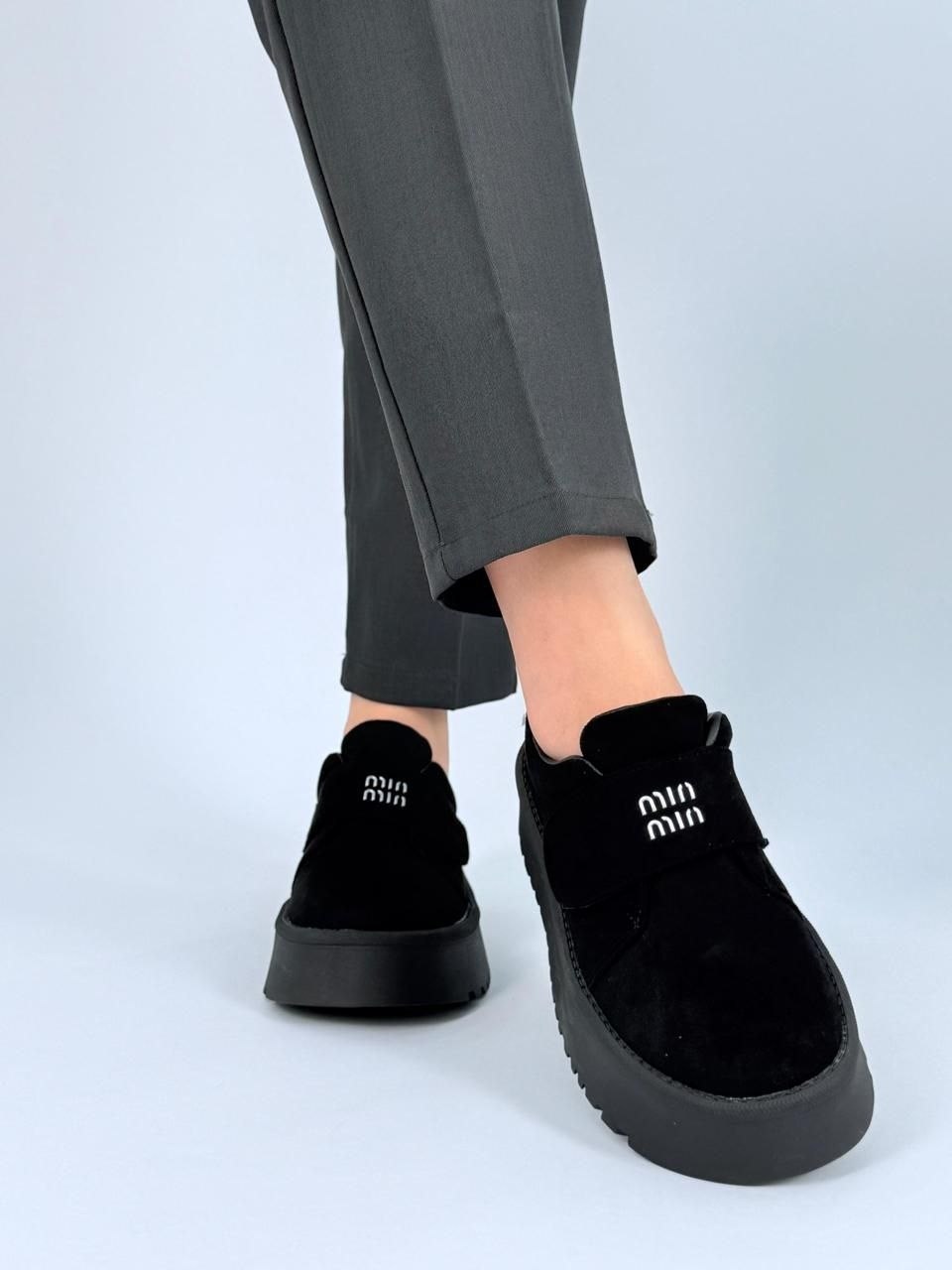 замшевые лоферы miu miu на высокий подошве и фирменной фурнитурой,,лоферы замш,женская ,лоферы женские