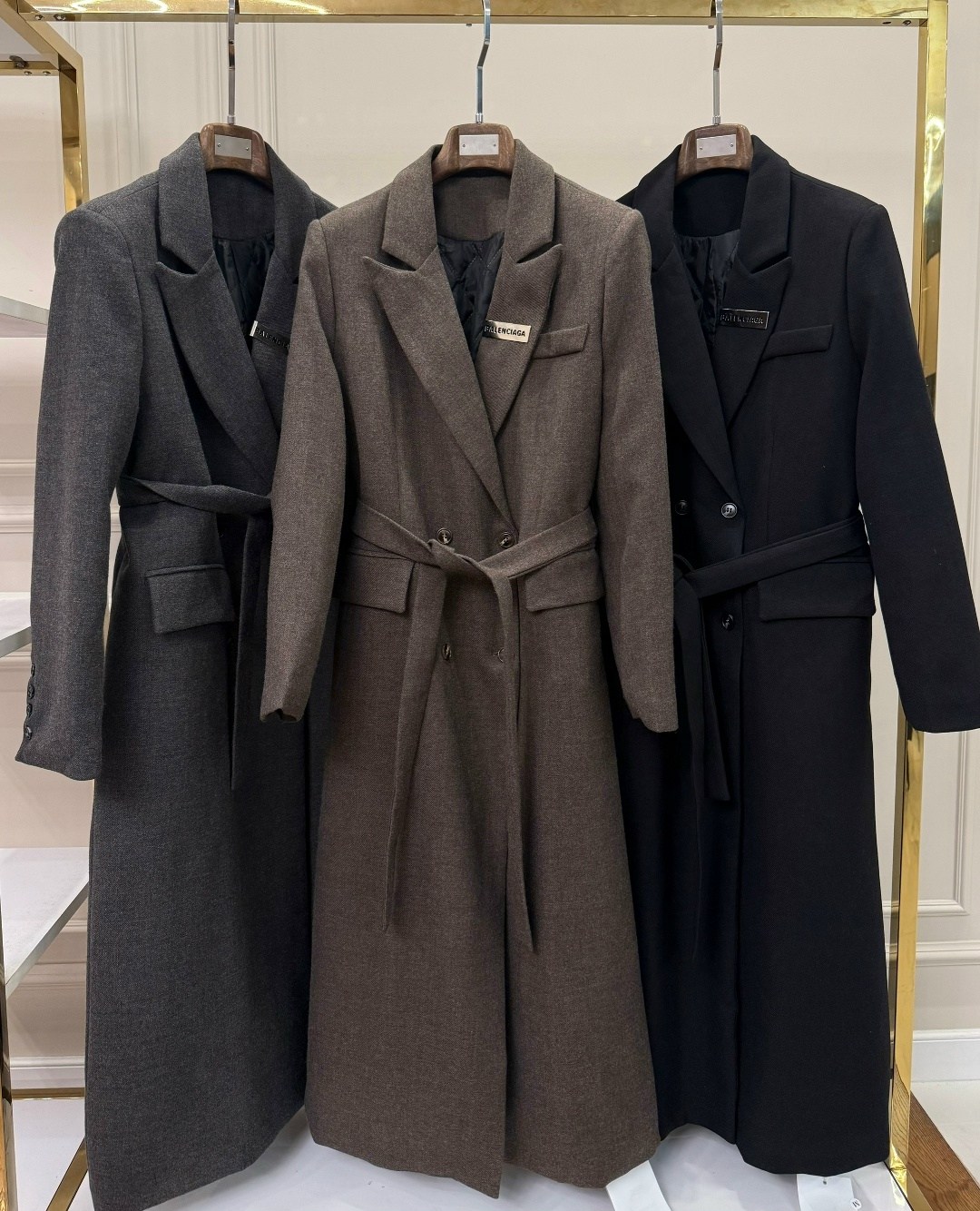 пальто элегантное,шерстяное пальто,женское элегантное длинное шерстяное пальто с поясом,пальто женское кашемировое,женское длинное шерстяное пальто с воротником-стойкой и поясом