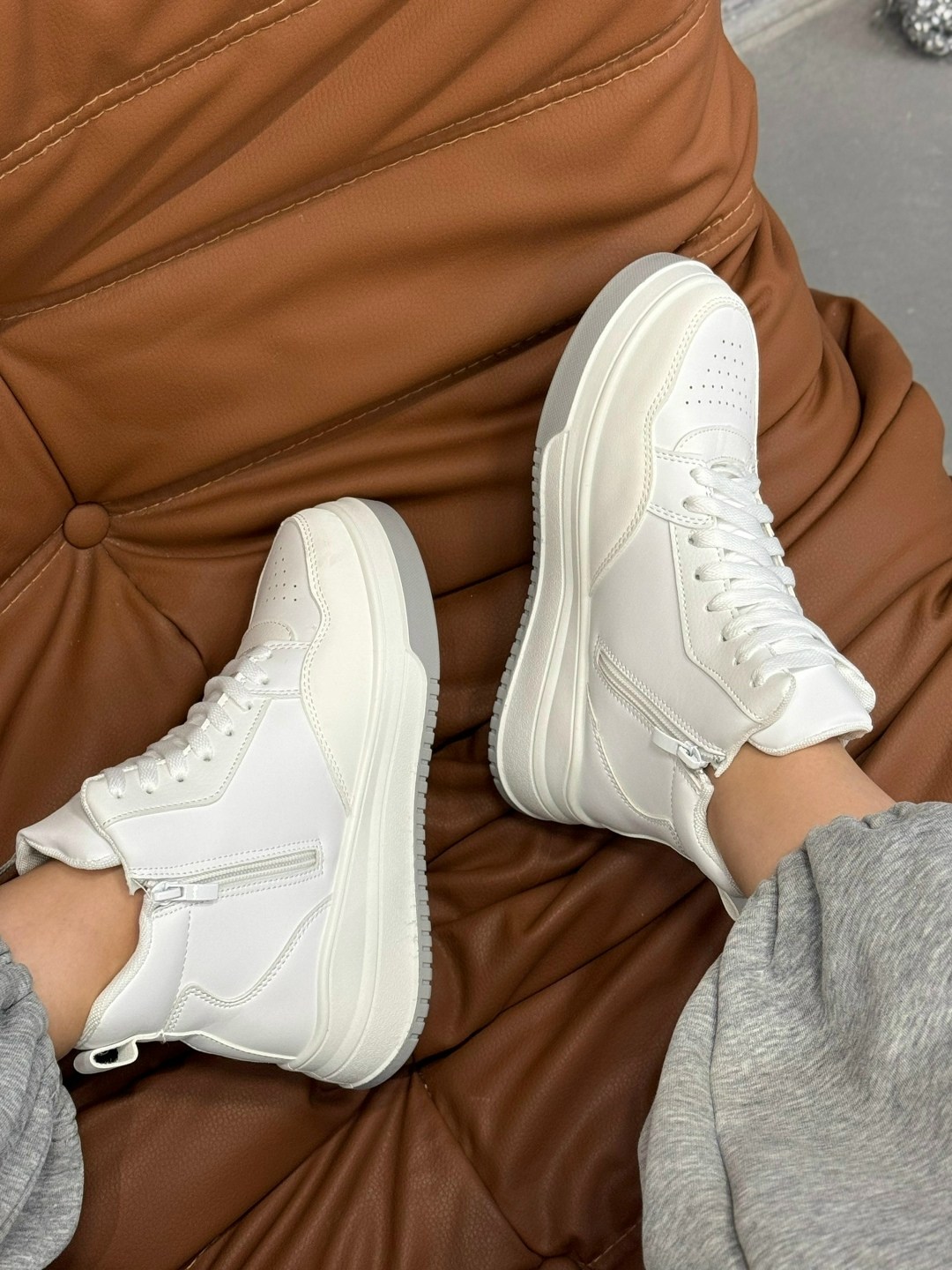 зимние кроссовки женские белые высокие,кроссовки женскиe,,кроссовки женские зимние белые dim&art shop,кроссовки женские зимние