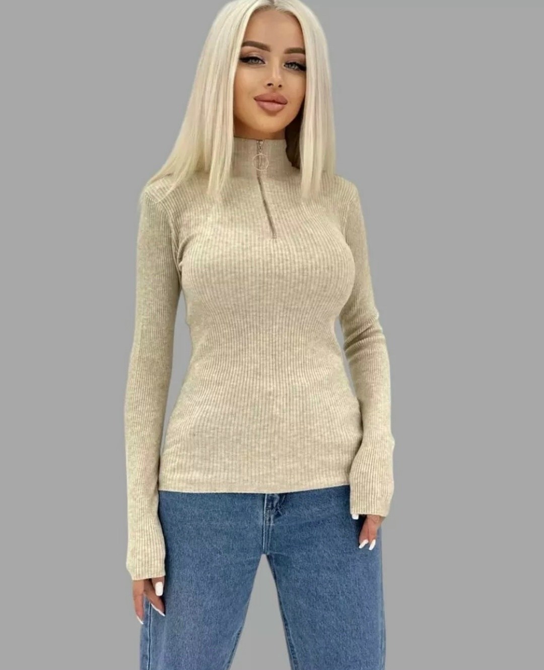 водолазка женская,водолазка женская в рубчик,женский водолазка лапша размер единый (42-48),водолазка женская в рубчик на молнии без горла,кофта лапша с замочком