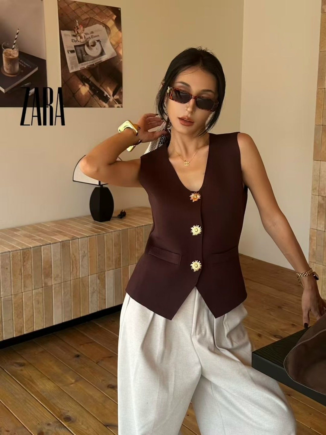 жилетка женская,жилет lanmrem женский с металлическими пуговицами,женский жилет,жилетка женская костюмная,жилет