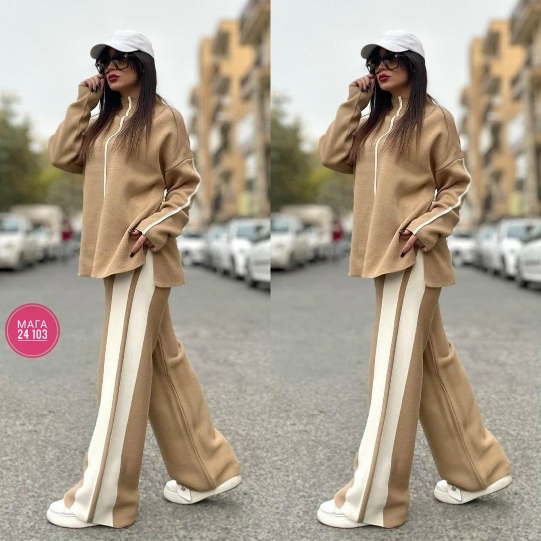 костюм спортивный,костюм женский,костюм спортивный женский,костюм трикотаж,спортивный костюм больших размеров с брюками паллацо janna collection