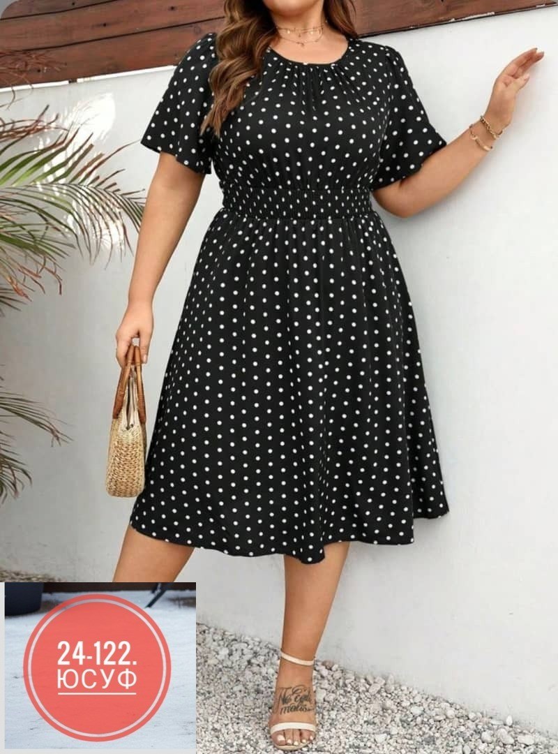 женское платье больших размеров,летнее платье больших размеров,платье большие размеры,женское платье в горошек,платье женские
