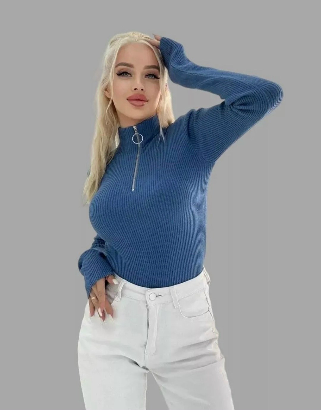 водолазка женская,водолазка женская в рубчик,женский водолазка лапша размер единый (42-48),водолазка женская в рубчик на молнии без горла,кофта лапша с замочком