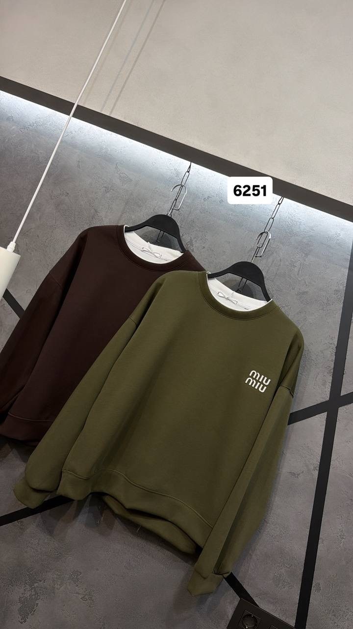 свитшот женская,свитшот led арт.fw24/cs/ss/006/br цвет: коричневый,свитшот оверсайз,свитшот коричневый,свитшот