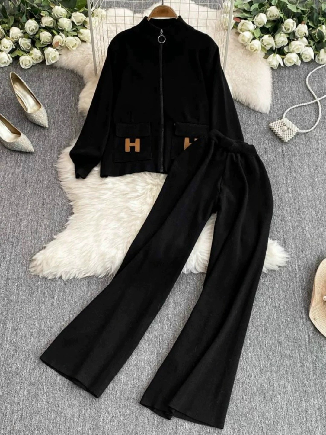 костюм двойка олимпийка со штанами hermes,оранжевый костюм,брючный костюм,трикотажные костюмы,костюм с брюками