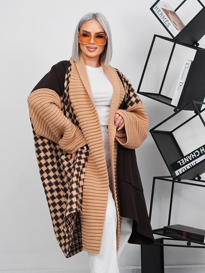 sandro кардиган гусиная лапка,кардиган,модели кардиган,кардиган женский,модные кардиганы