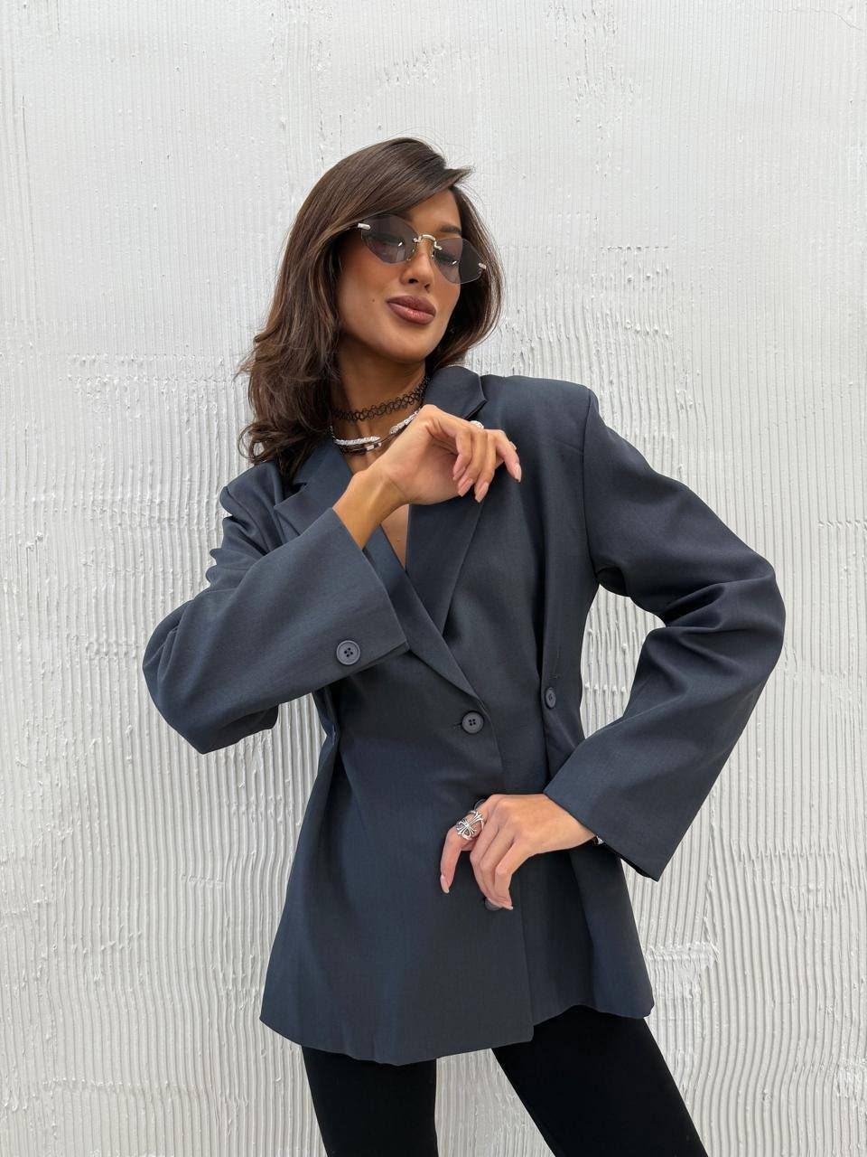 пиджак коричневый оверсайз genzel,женский пиджак,пиджак,пиджак и жакет,пиджак женский оверсайз