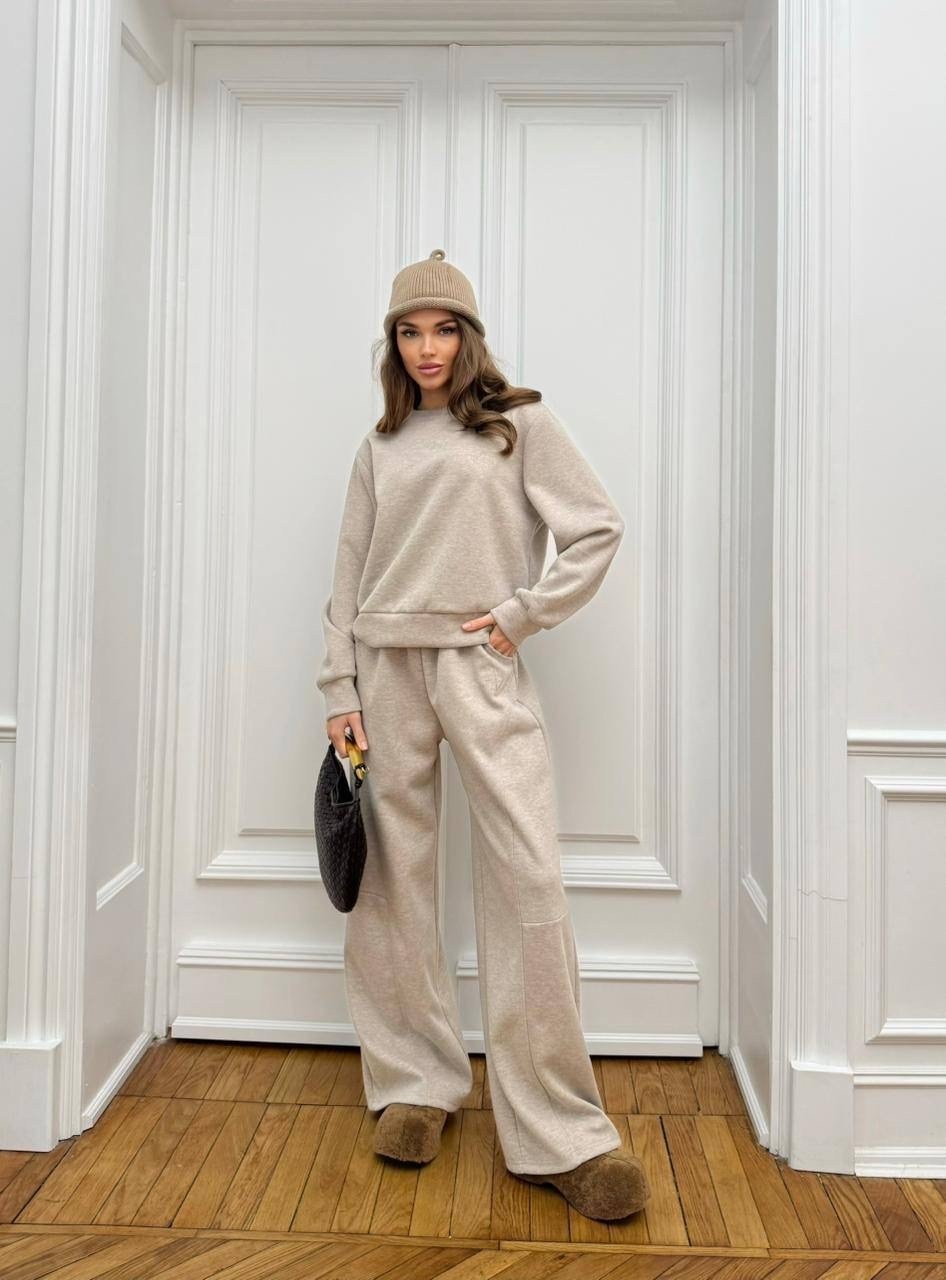 костюм вязаный трикотажный теплый с брюками eva coosh,теплый вязаный костюм,вязаный костюм женский,кашемировый костюм,костюм трикотажный