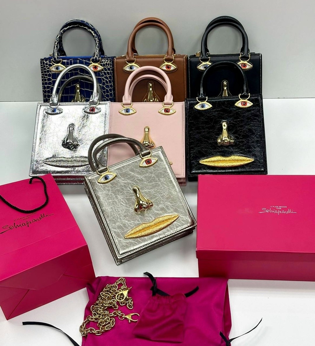 бархатная сумка для глаз schiaparelli premium sense demon,сумка-тоут schiaparelli,сумка schiaparelli,сумка диор,брендовая женская сумка