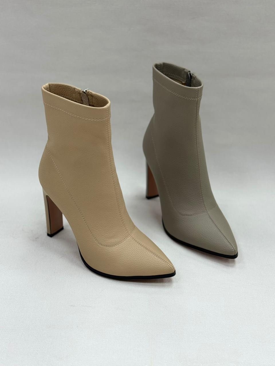 ботильоны женские,,светлые ботильоны,женские полусапожки,бежевые ботильоны