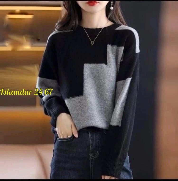 кофта женская,модные женские кофты,корейские кофты женские,женские свитера,женский трикотажный свитер с круглым вырезом